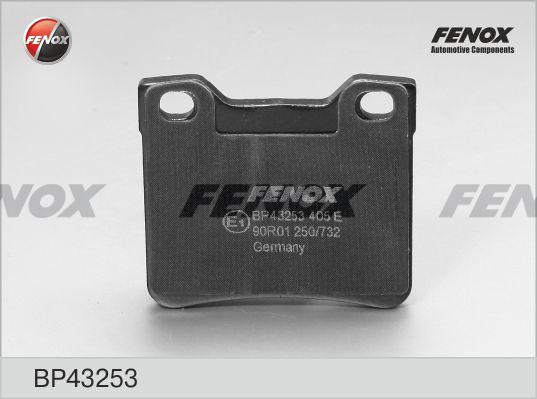 Fenox BP43253 - Тормозные колодки, дисковые, комплект www.biturbo.by