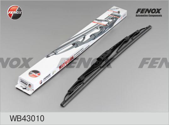 Fenox WB43010 - Щетка стеклоочистителя Крепление: Крючок 430 мм (17), каркасная www.biturbo.by