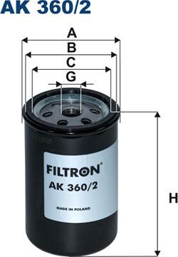 Filtron AK360/2 - Воздушный фильтр, двигатель www.biturbo.by