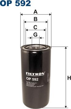 Filtron OP592 - Масляный фильтр www.biturbo.by