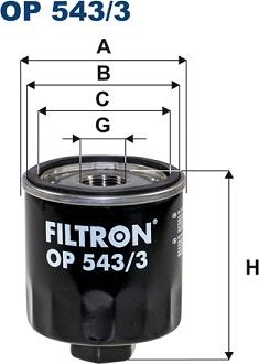 Filtron OP 543/3 - Масляный фильтр www.biturbo.by