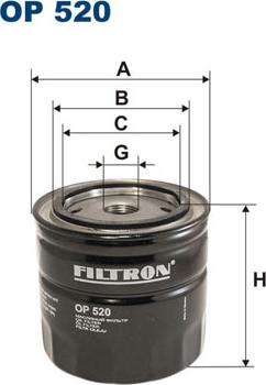 Filtron OP520 - Масляный фильтр www.biturbo.by