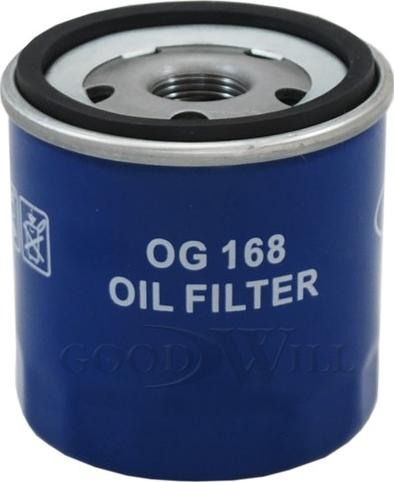 GoodWill OG 168 - Фильтр масляный двигателя GoodWill OG 168 NISSAN, RENAULT, MERCEDES www.biturbo.by