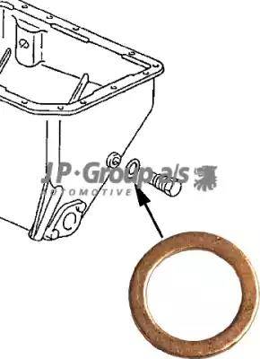 JP Group 8113850100 - Уплотнительное кольцо, резьбовая пробка маслосливного отверстия www.biturbo.by