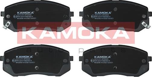 Kamoka JQ101473 - Тормозные колодки, дисковые, комплект www.biturbo.by