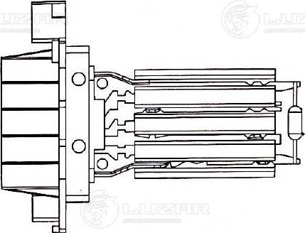Luzar LFR 1680 - Резистор вентилятора отопителя салона PSA LCV+FIAT Ducato 06-> LUZAR LFR 1680 www.biturbo.by