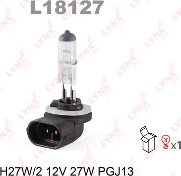LYNXauto L18127 - Лампа накаливания, противотуманная фара www.biturbo.by