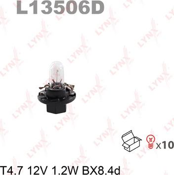 LYNXauto L13506D - Лампа накаливания, освещение щитка приборов www.biturbo.by