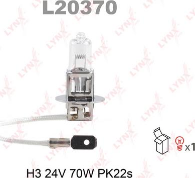 LYNXauto L20370 - Лампа h3 24v 70w pk22s hcv LYNXauto L20370 www.biturbo.by