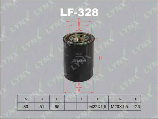 LYNXauto LF-328 - Топливный фильтр www.biturbo.by
