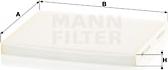 Mann-Filter CU 24 004 - Фильтр воздуха в салоне www.biturbo.by