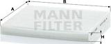 Mann-Filter CU 2035 - Фильтр воздуха в салоне www.biturbo.by