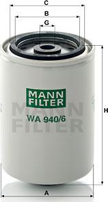 Mann-Filter WA940/6 - Фильтр охлаждающей жидкости www.biturbo.by
