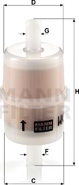 Mann-Filter WK 32/7 - Фильтр топливный MANN-FILTER www.biturbo.by
