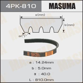 MASUMA 4PK-810 - ремень поликлиновой! 4PK810\ Subaru Forester 2.0/2.5 07-09 www.biturbo.by