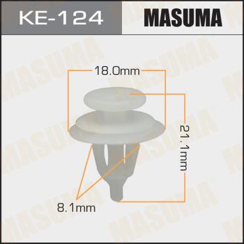 MASUMA KE-124 - Клипса автомобильная (автокрепеж) (упаковка 50 шт, цена за 1 шт) www.biturbo.by