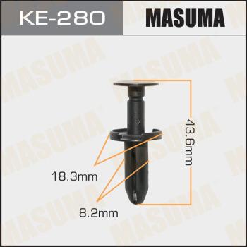 MASUMA KE-280 - Клипса автомобильная (автокрепеж) (упаковка 50 шт, цена за 1 шт) www.biturbo.by
