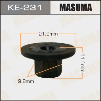 MASUMA KE-231 - Клипса автомобильная (автокрепеж) (упаковка 50 шт, цена за 1 шт) www.biturbo.by