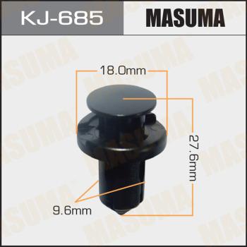 MASUMA KJ-685 - Клипса автомобильная (автокрепеж) (упаковка 50 шт, цена за 1 шт) www.biturbo.by