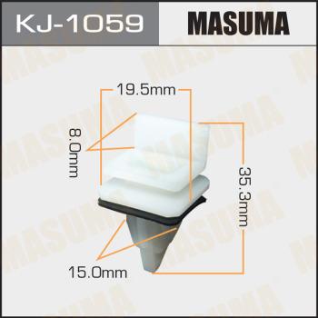 MASUMA KJ-1059 - Клипса автомобильная (автокрепеж) (упаковка 50 шт, цена за 1 шт) www.biturbo.by