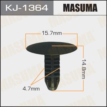 MASUMA KJ-1364 - Клипса автомобильная (автокрепеж) (упаковка 50 шт, цена за 1 шт) www.biturbo.by