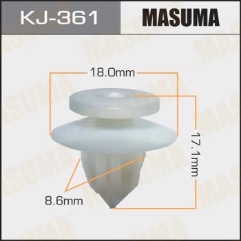 MASUMA KJ-361 - Клипса автомобильная (автокрепеж) (упаковка 50 шт, цена за 1 шт) www.biturbo.by