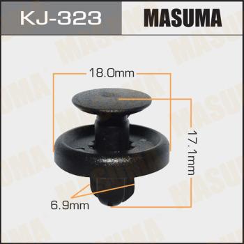 MASUMA KJ-323 - Клипса автомобильная (автокрепеж) (упаковка 50 шт, цена за 1 шт) www.biturbo.by