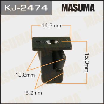 MASUMA KJ-2474 - Клипса автомобильная (автокрепеж) MASUMA 2474-KJ (уп.50) www.biturbo.by