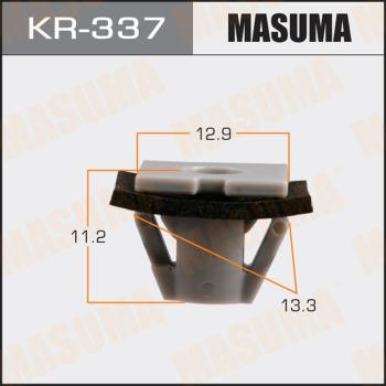 MASUMA KR-337 - Клипса автомобильная (автокрепеж) MASUMA 337-KR (уп.50) www.biturbo.by