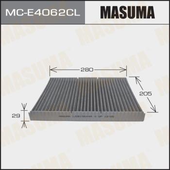 MASUMA MC-E4062CL - фильтр салона! угольн.полифенол,280x205x29\ VW Golf 4/Bora,Audi A3/TT 1.4i-1.9SDi/TDi 96> www.biturbo.by