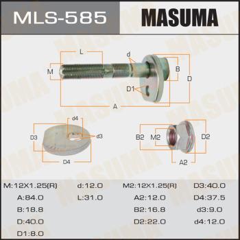 MASUMA MLS-585 - Болт регулировки развала колёс www.biturbo.by