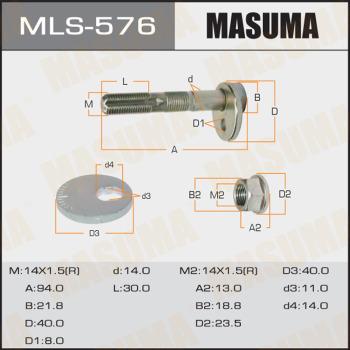 MASUMA MLS-576 - болт с эксцентриком!в сборе\ Toyota Altezza/Altezza Gita Gxe10/Sxe10 98-05 www.biturbo.by