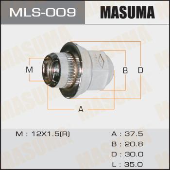 MASUMA MLS-009 - Гайка крепления колеса www.biturbo.by
