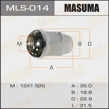MASUMA MLS-014 - Гайка крепления колеса www.biturbo.by