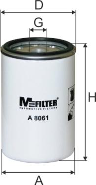 Mfilter A 8061 - Воздушный фильтр, двигатель www.biturbo.by