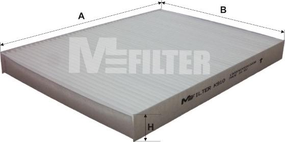 Mfilter K 910 - Фильтр воздуха в салоне www.biturbo.by
