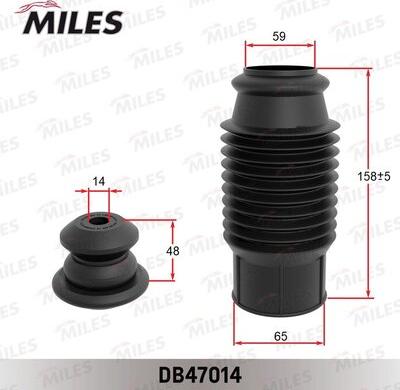 Miles DB47014 - Сервисный комплект (пыльник и отбойник на 1 амортизатор) DB47014 www.biturbo.by