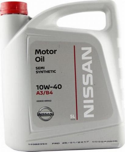 NISSAN KE90099942 - масло моторное 10W40 (5L)! Motor Oil\ Nissan www.biturbo.by