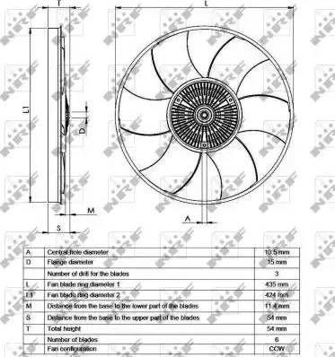 NRF 49539 - Сцепление, вентилятор радиатора www.biturbo.by