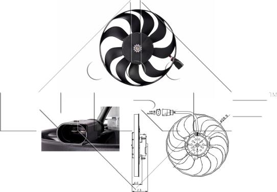 NRF 47381 - Вентилятор, охлаждение двигателя www.biturbo.by