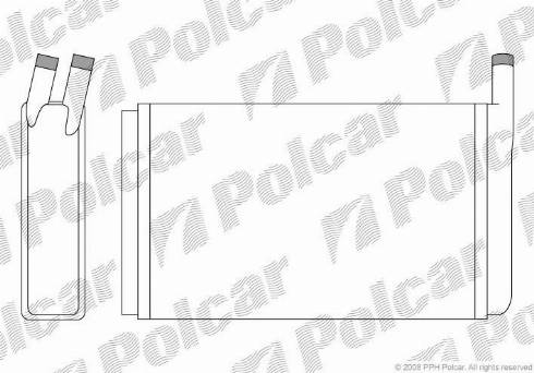 Polcar 9532N8-1 - Теплообменник, отопление салона www.biturbo.by