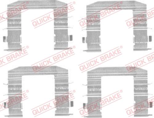 QUICK BRAKE 1091708 - Монтажный комплект тормозных колодок www.biturbo.by