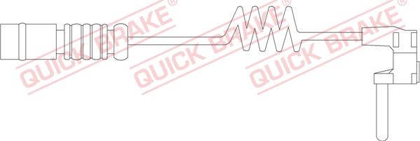 QUICK BRAKE WS 0209 A - Сигнализатор, износ тормозных колодок www.biturbo.by