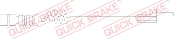 QUICK BRAKE WS 0210 A - Сигнализатор, износ тормозных колодок www.biturbo.by