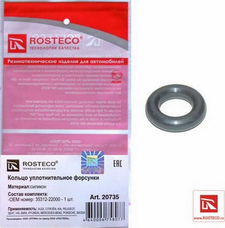 Rosteco 20735 - Уплотнительное кольцо, клапанная форсунка www.biturbo.by