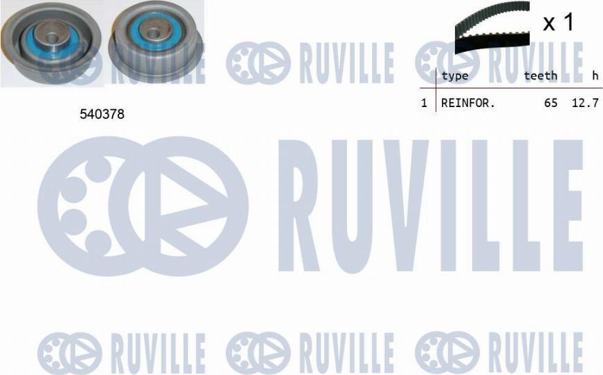 Ruville 550200 - Комплект зубчатого ремня ГРМ www.biturbo.by