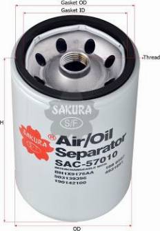 SAKURA SAC57010 - Воздушный фильтр, двигатель www.biturbo.by