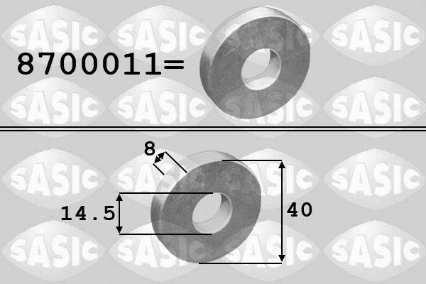 Sasic 8700011 - Плоская шайба, ременный шкив - коленчатый вал www.biturbo.by