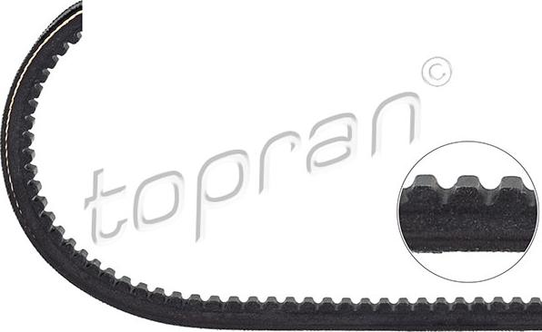 Topran 100 729 - Клиновой ремень, поперечные рёбра www.biturbo.by