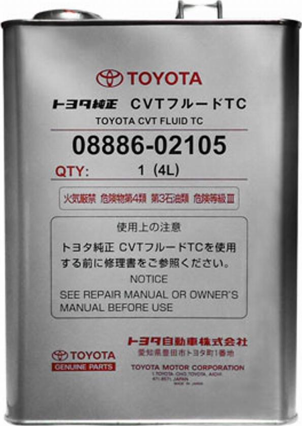 TOYOTA 08886-02105 - OETOY-0888602105 жидкость гидравлическая! для АКПП (4L) JP\Toyota ATF CVT Fluid TC www.biturbo.by